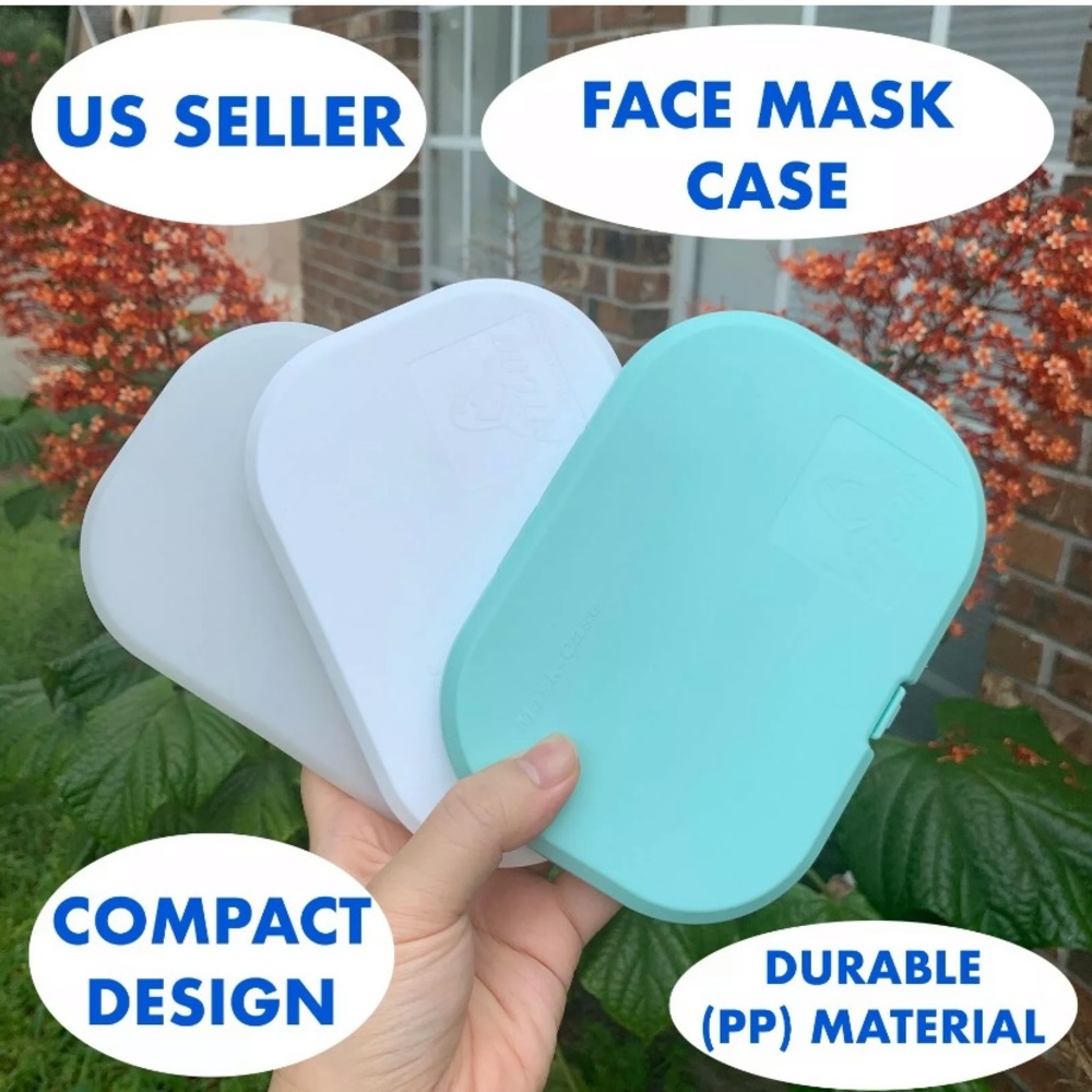 3 set of Face Mask Storage Case Containers